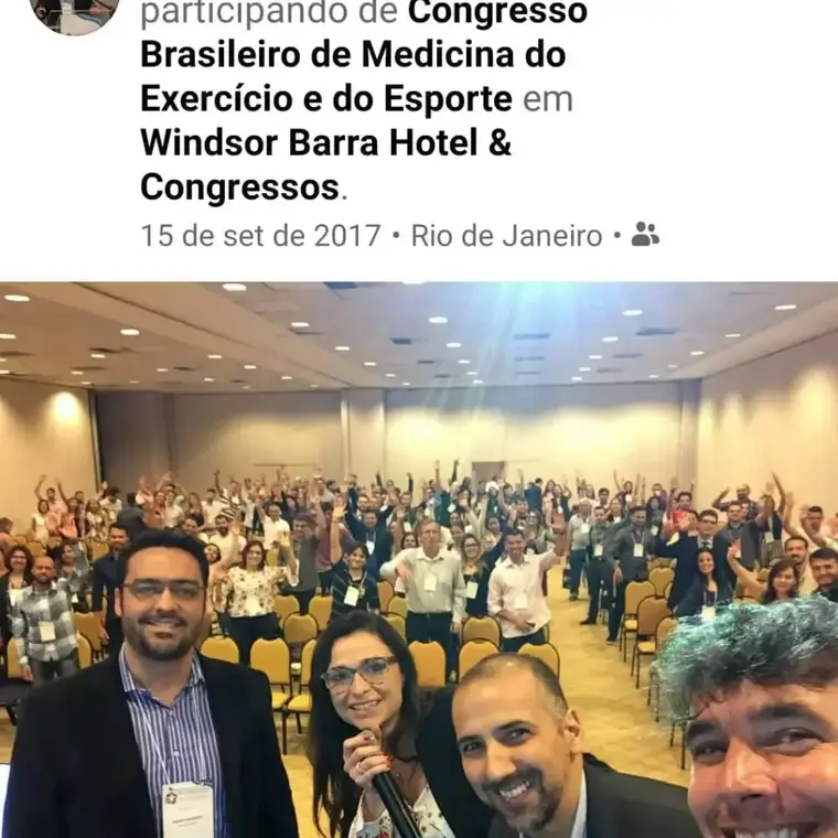 Dr. Pedro Paulo Prudente no Congresso Brasileiro de Medicina do Exercício e do Esporte, no Rio de Janeiro